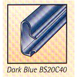 Dark Blue PVC Slatwall Inserts